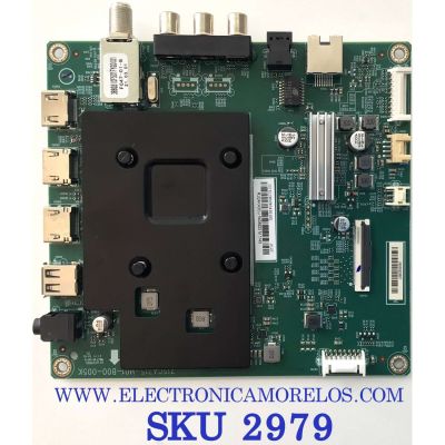 MAIN PARA SMART TV INSIGNIA 4K UHD / NUMERO DE PARTE XLCB02K043 / 715GA715-M01-B00-005K / (U)XLCB02K043010X / RJQ4KA3CU / 5408923 / PANEL TPT500B5-U2T01.D REV:S02BE / MODELO NS-50F301NA22